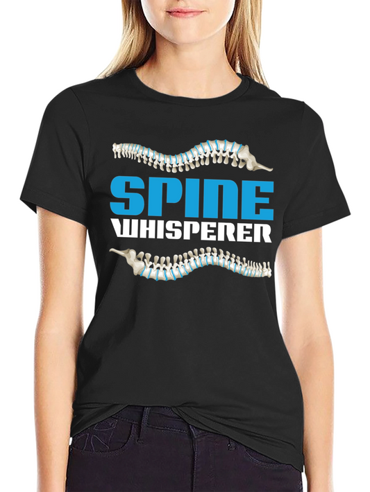 Spine Whisperer Graphic Tee - Chiropractor Humor Shirt