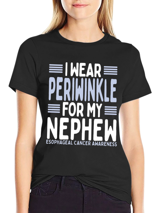 I Wear Periwinkle Esophageal Cancer Awareness T-Shirt