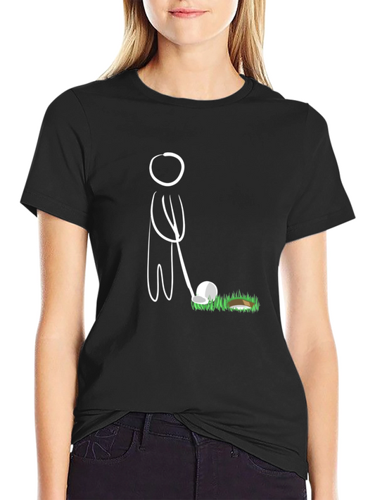 Golf Stick Figure Tee - Hit the Green in Style