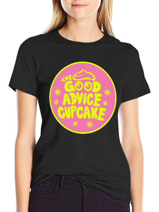 The Good Advice Cupcake Graphic Tee - Black