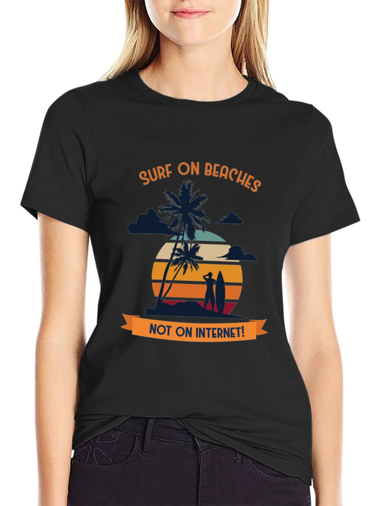 Surf On Beaches Graphic T-Shirt