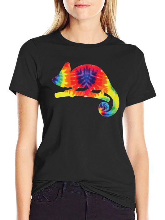 Tie-Dye Chameleon Black T-Shirt