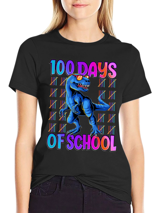 100 Days of School Dinosaur T-Shirt