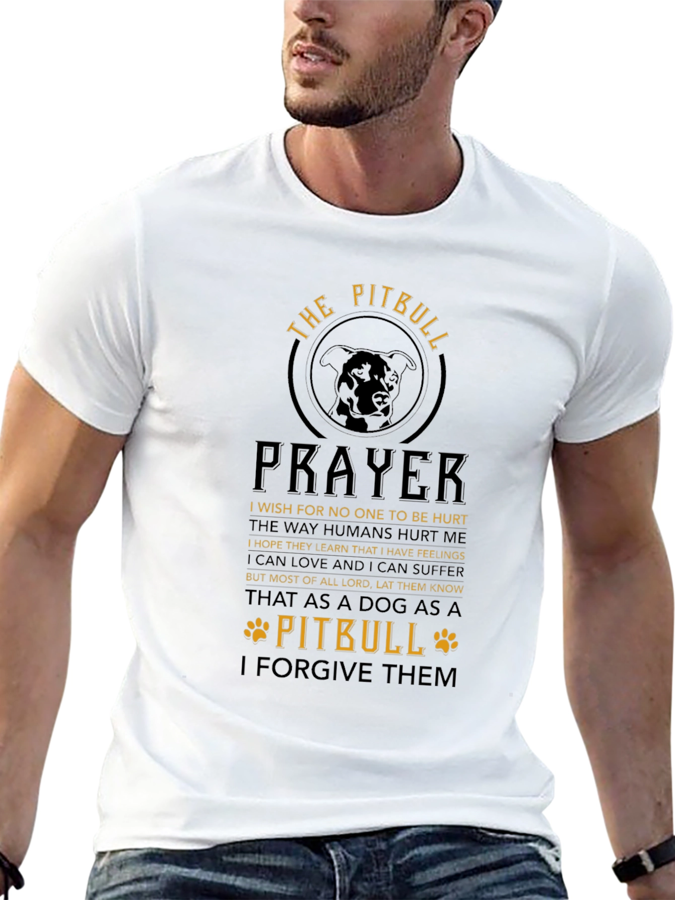 The Pitbull Prayer Graphic T-Shirt