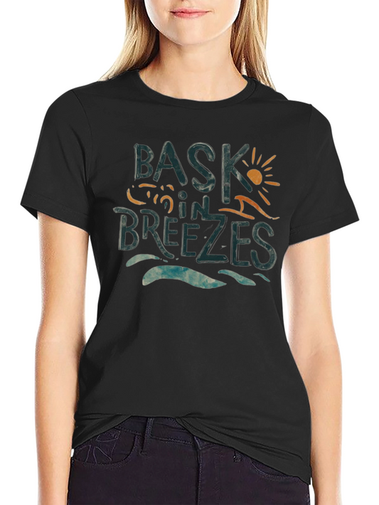 Bask in Breezes Graphic Tee - Summer Vibes