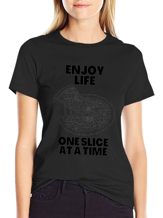 Enjoy Life Pizza T-Shirt - Funny Foodie Tee
