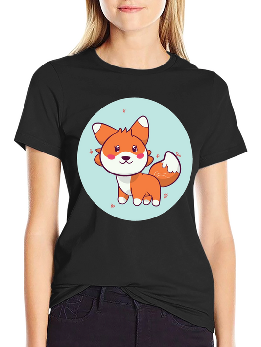 Cute Fox Graphic T-Shirt - Soft Cotton Blend
