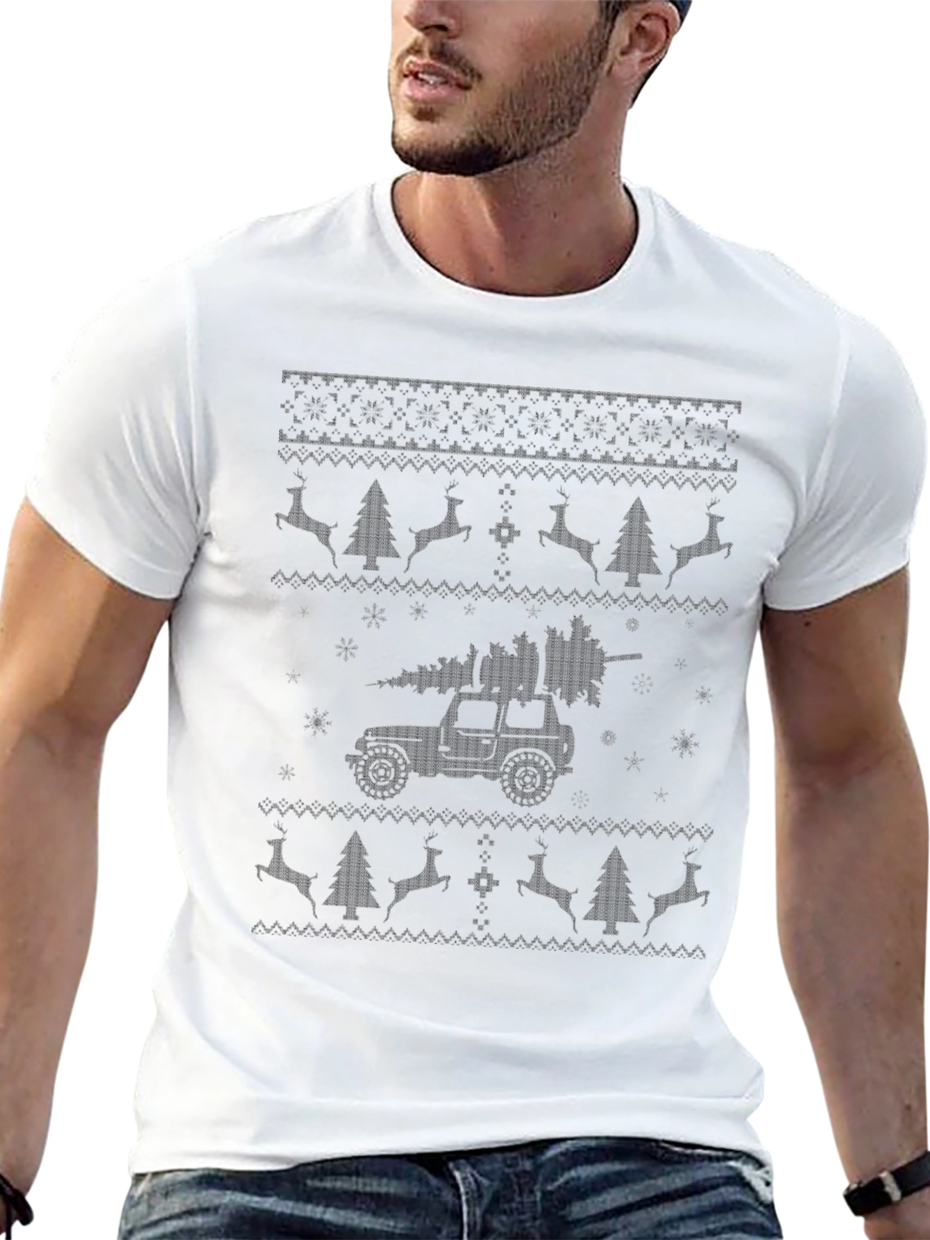 Christmas Jeep Tree T-Shirt