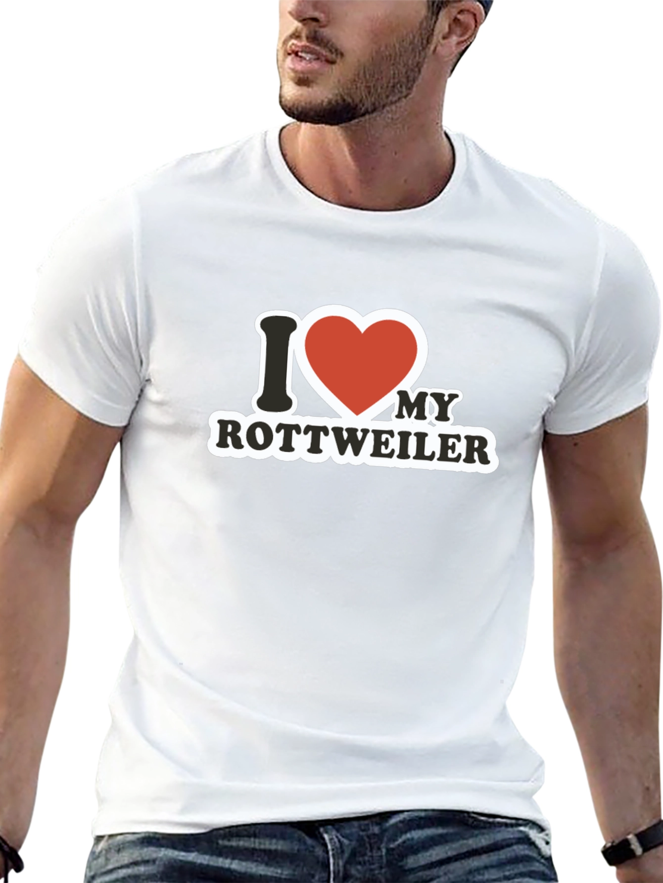 I Love My Rottweiler Graphic T-Shirt