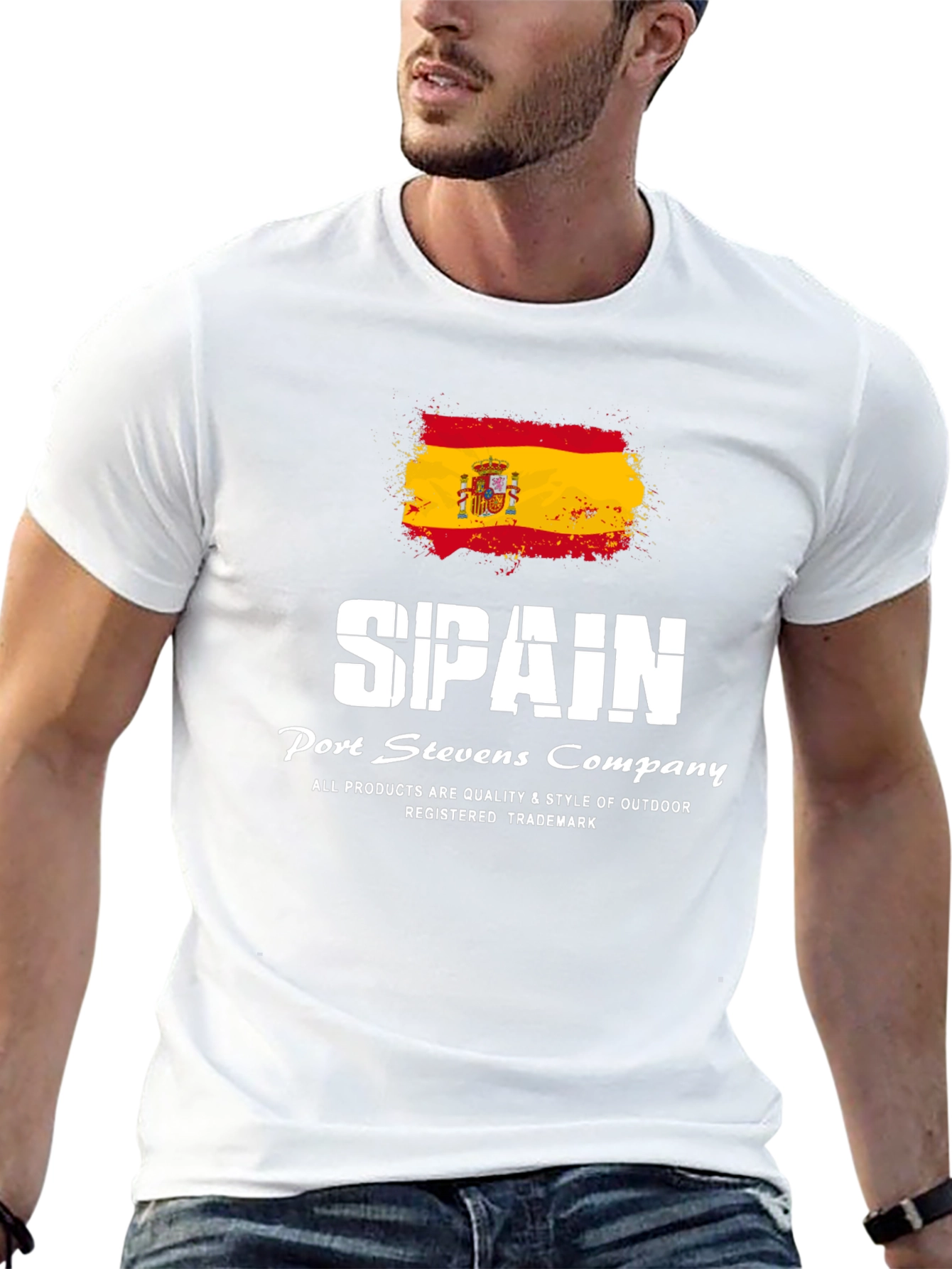 Spain Flag T-Shirt | Port Stevens Company