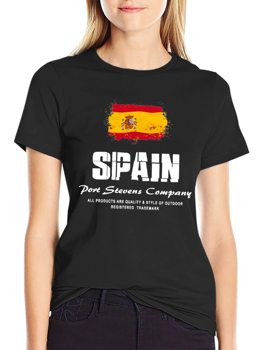 Spain Flag T-Shirt | Port Stevens Company