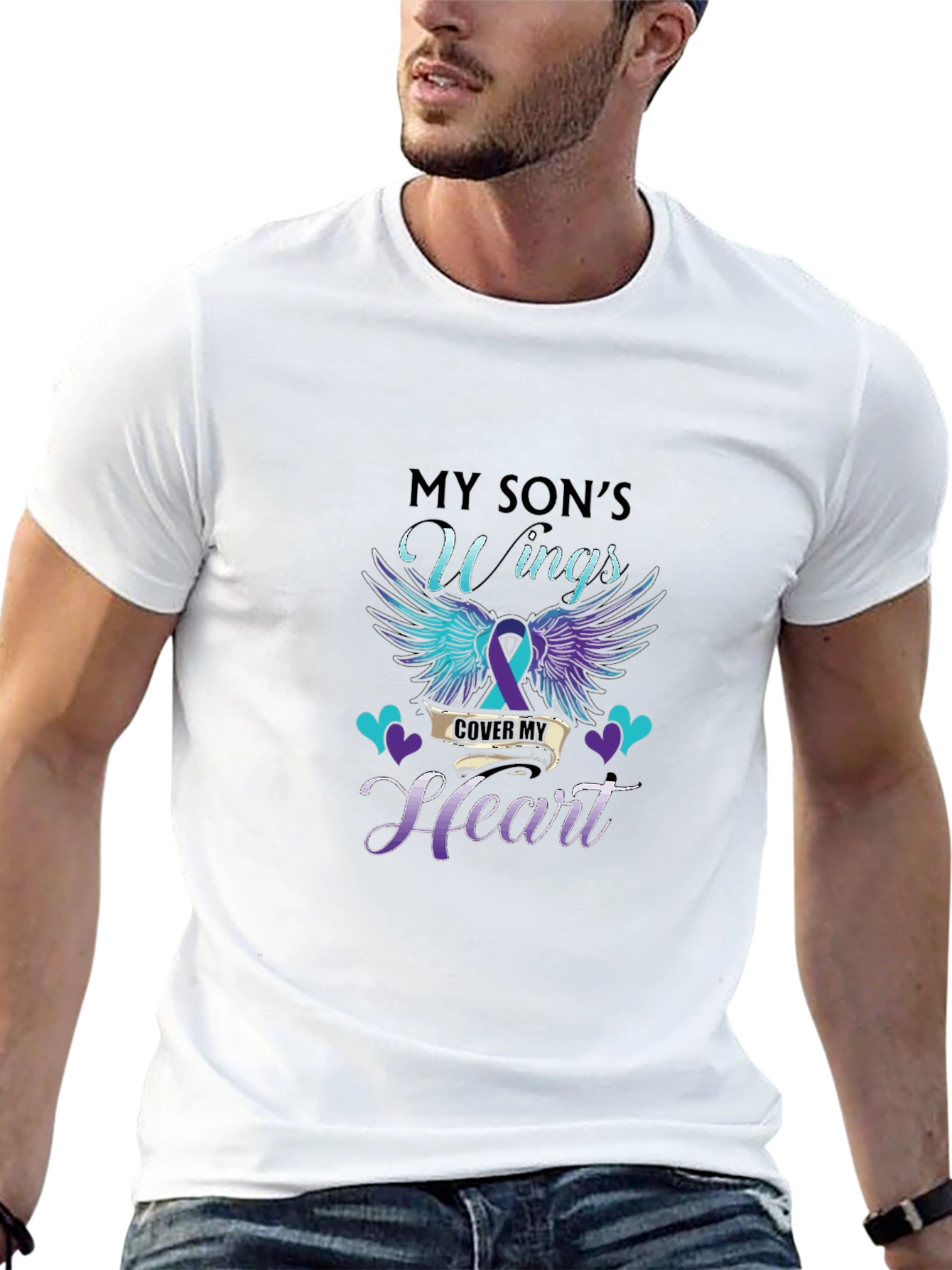My Sons Wings Heart T-Shirt