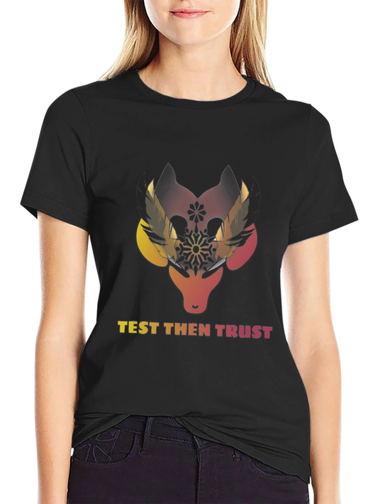 Test Then Trust Graphic Black T-Shirt