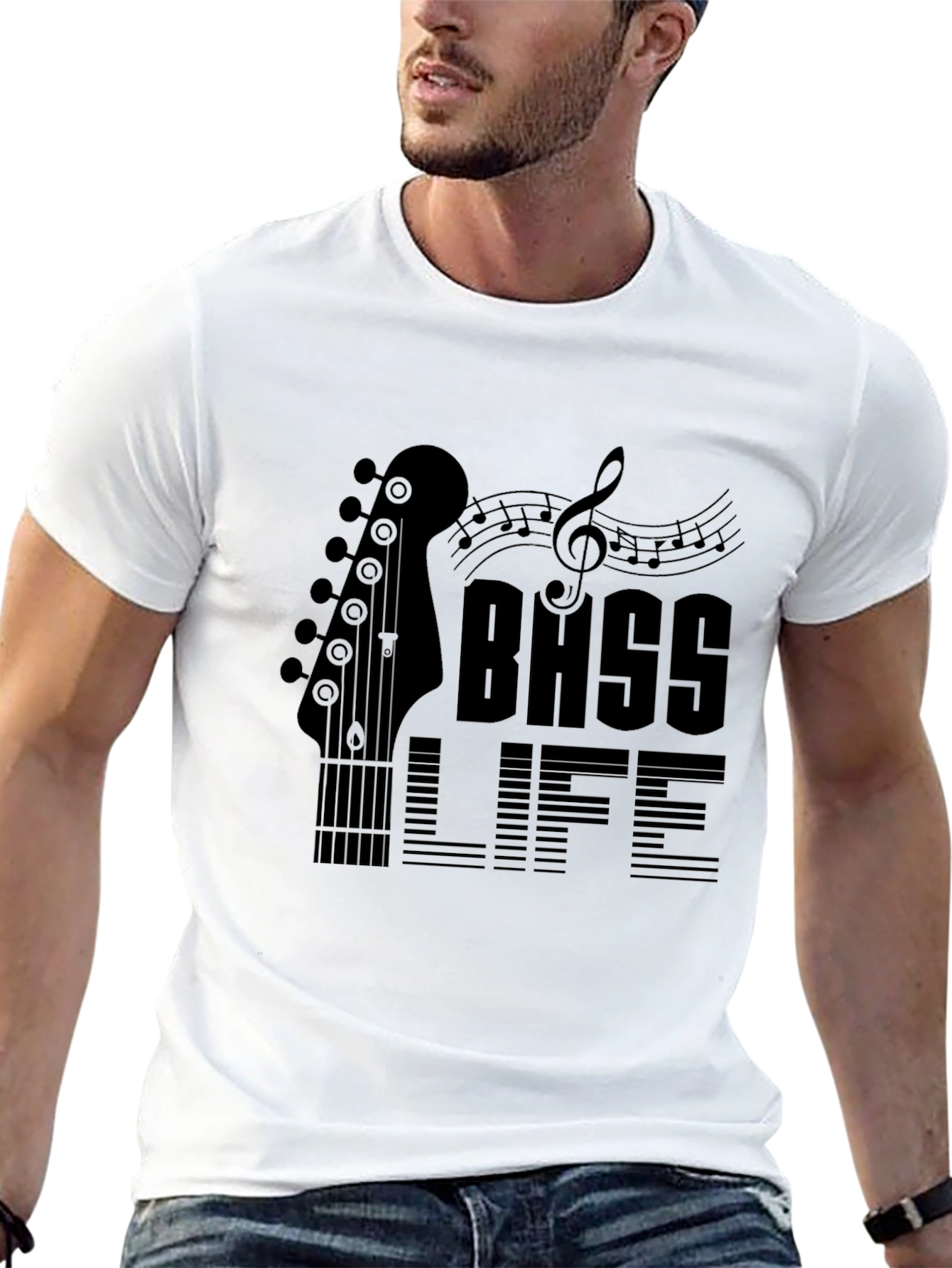 Bass Life Black Graphic Tee