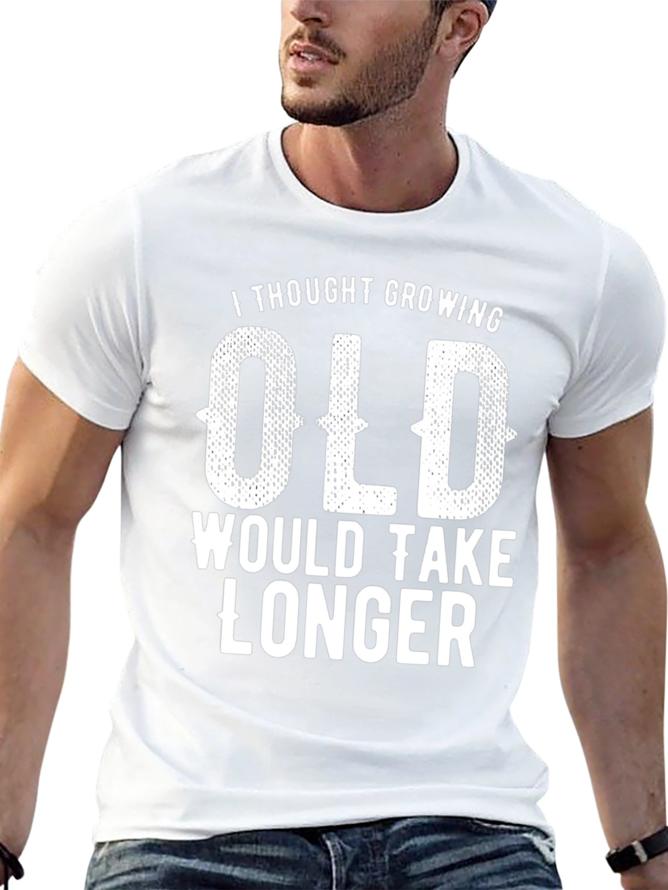 Funny Growing Old Graphic T-Shirt