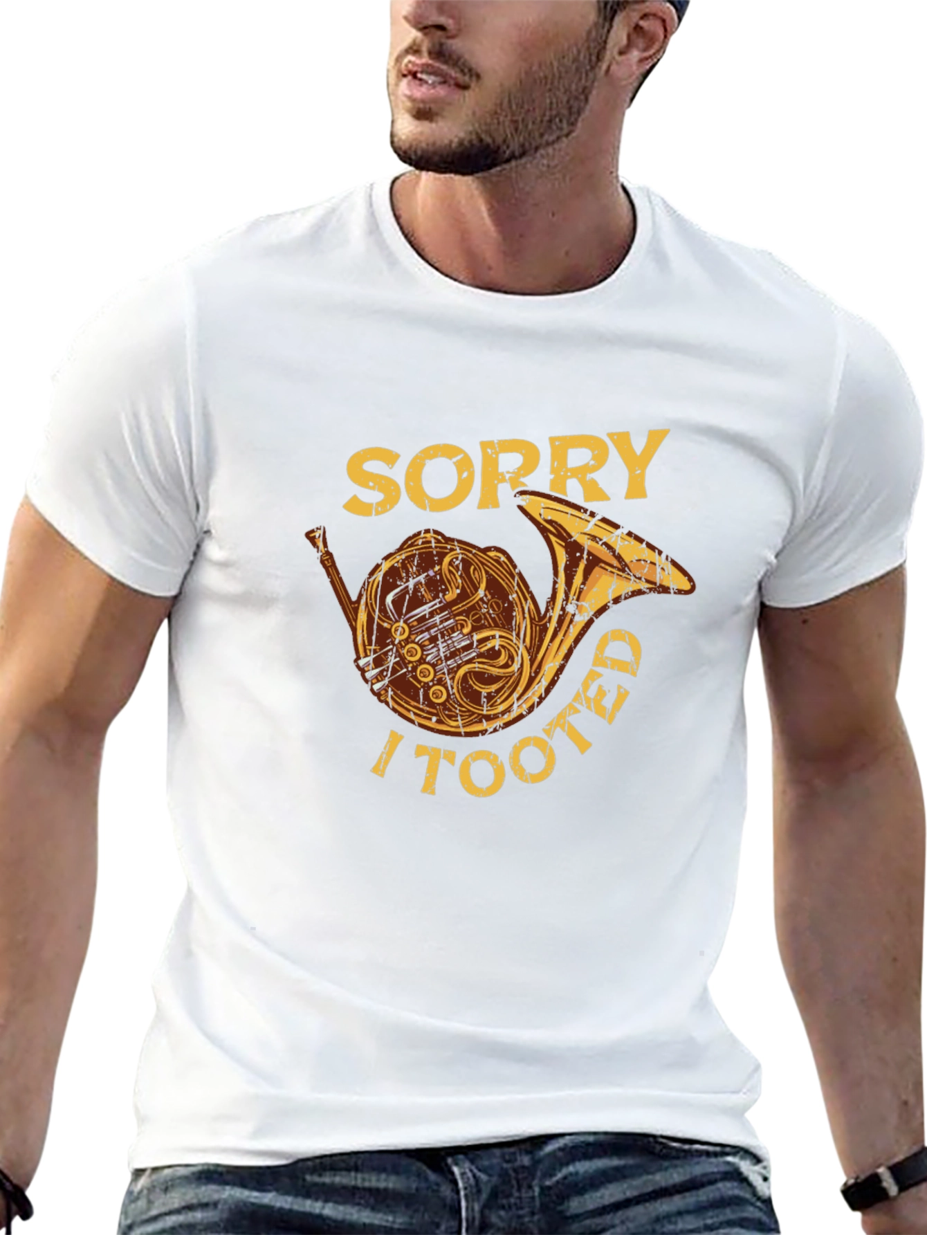 Sorry I Tooted French Horn Graphic Tee
