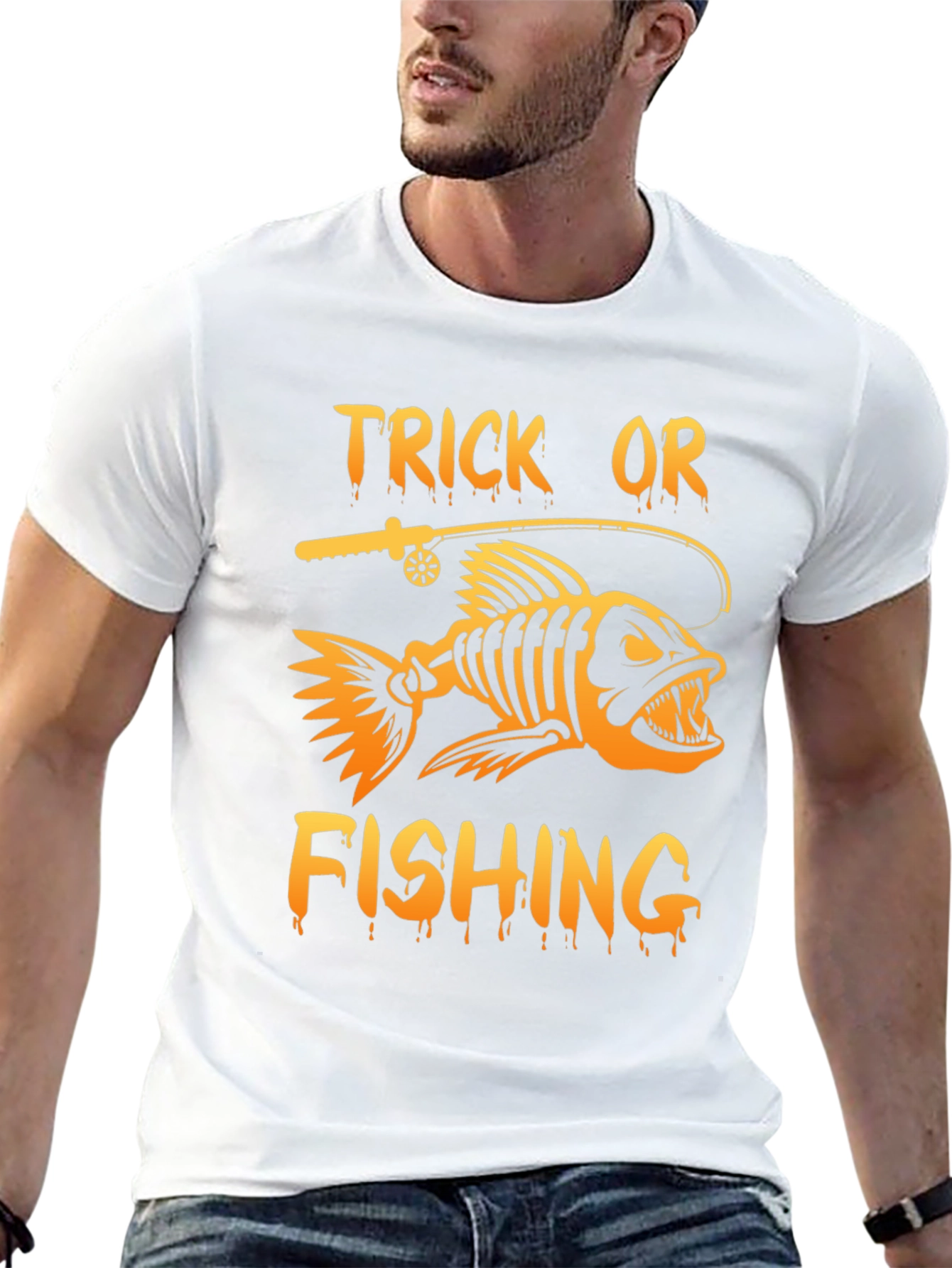 Trick Or Fishing Halloween T-Shirt