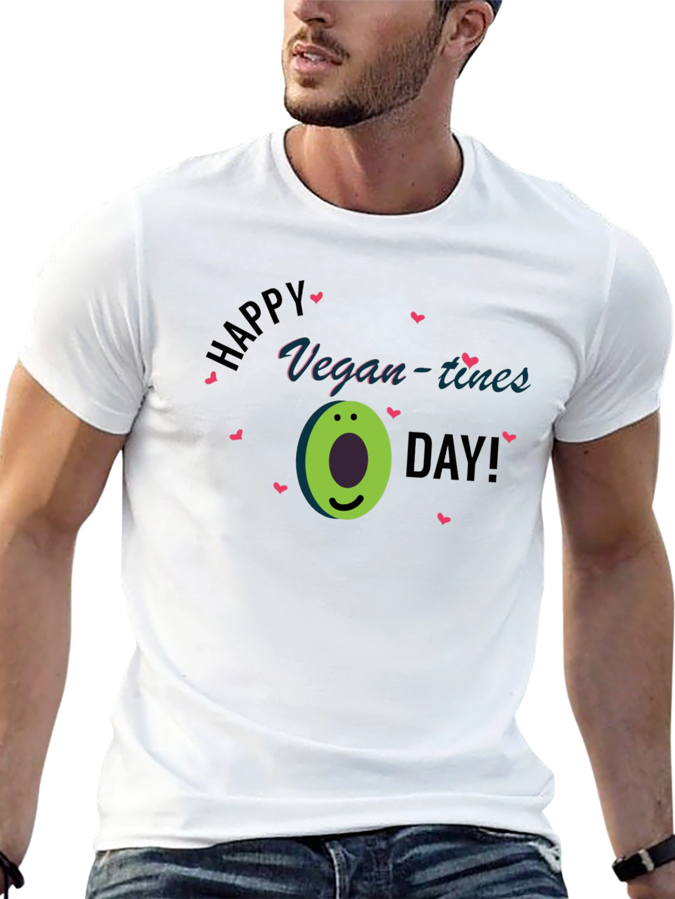 Vegan-tines Day T-Shirt - Avocado Graphic Tee