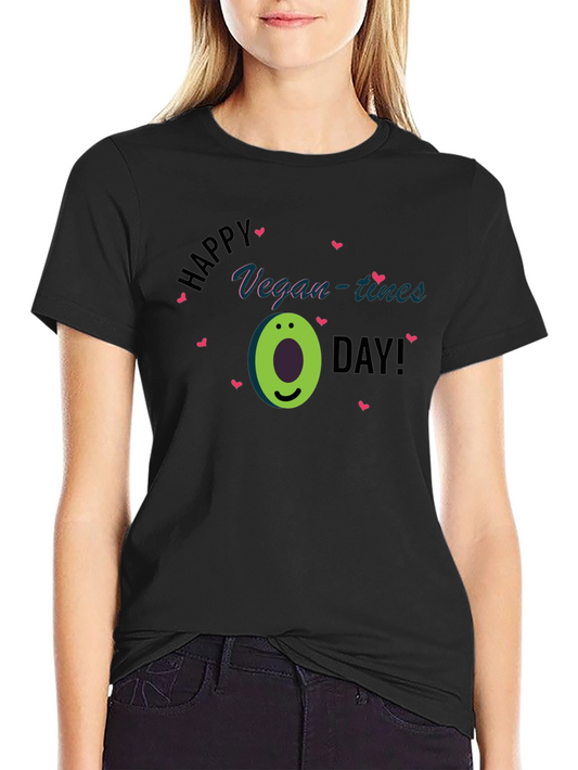 Vegan-tines Day T-Shirt - Avocado Graphic Tee