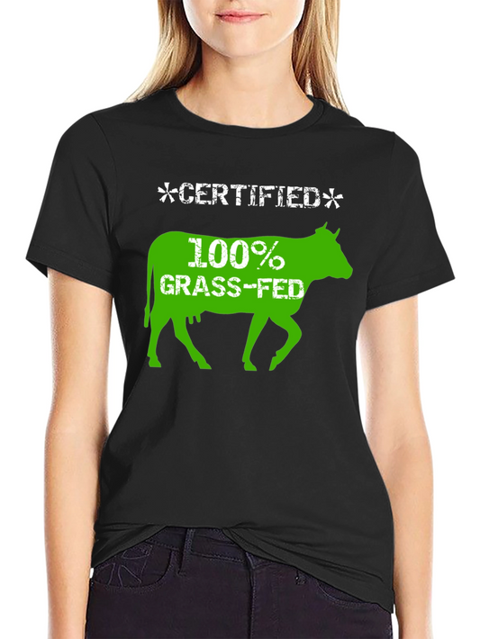 Certified 100% Grass-Fed Beef Graphic T-Shirt