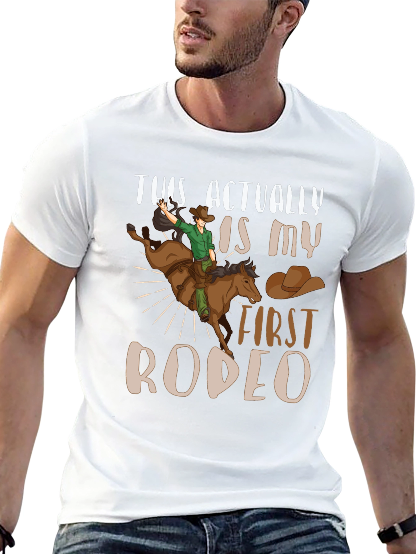 First Rodeo Graphic Tee - Cowboy T-Shirt