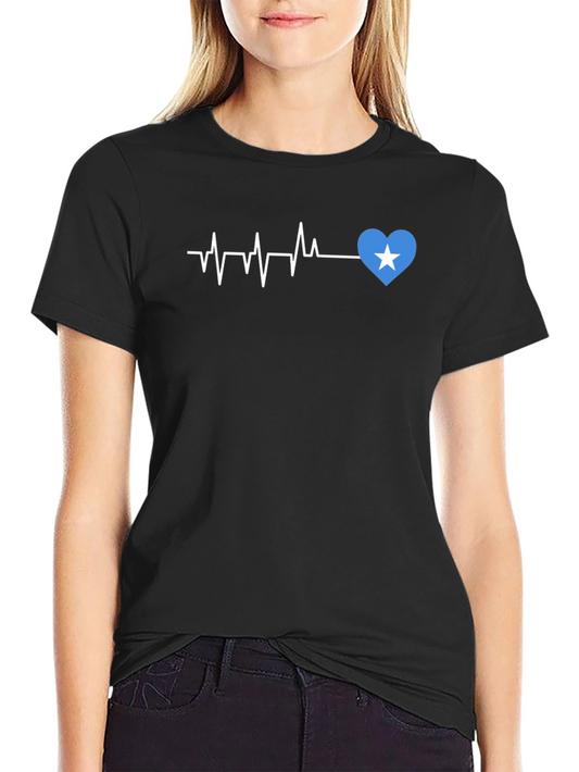 Heartbeat T-Shirt - Love Somalia Design