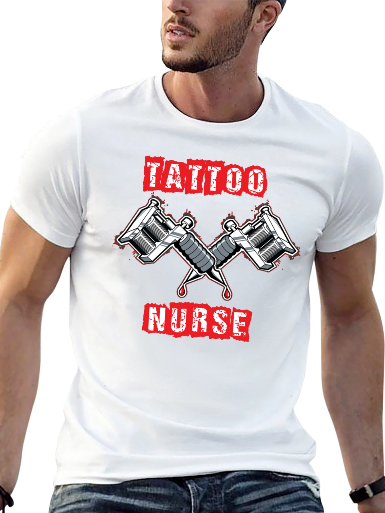 Tattoo Nurse Graphic T-Shirt - Cool Ink Design