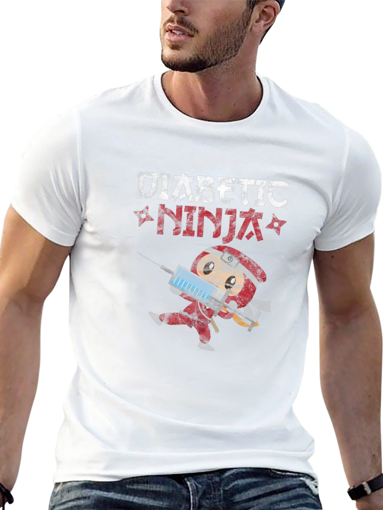 Diabetic Ninja Novelty T-Shirt