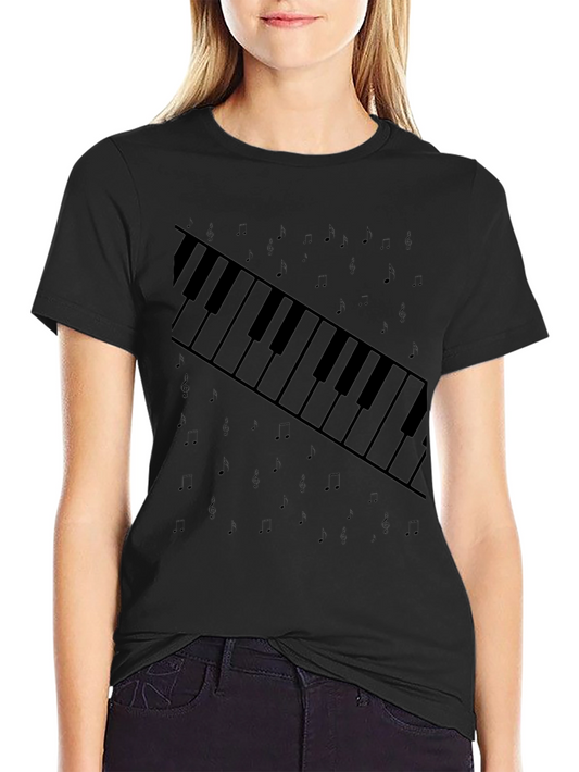 Piano Keys Graphic Tee - Music Lovers T-Shirt