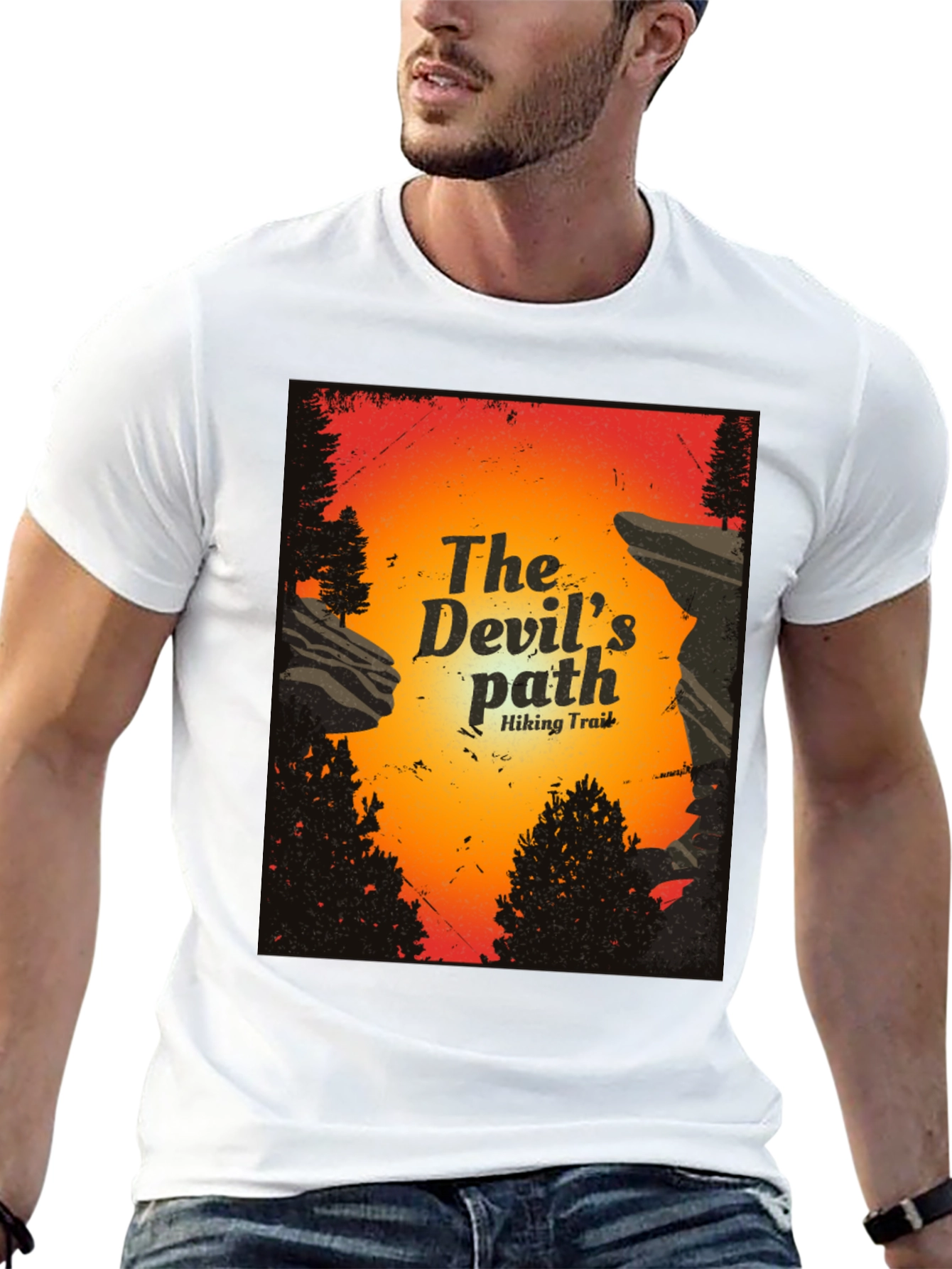 The Devils Path Hiking Trail Graphic T-Shirt