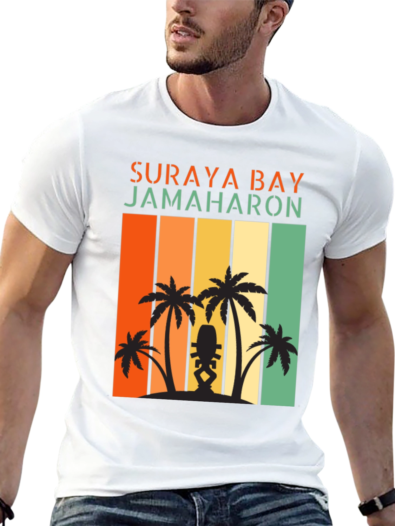 Suraya Bay Jamaharon Retro Palm Tree T-Shirt