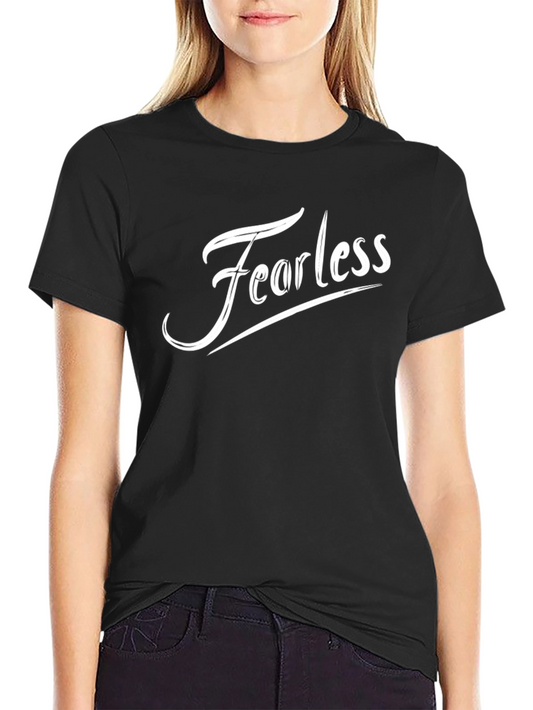 Fearless Graphic Tee - Black Cotton Comfort