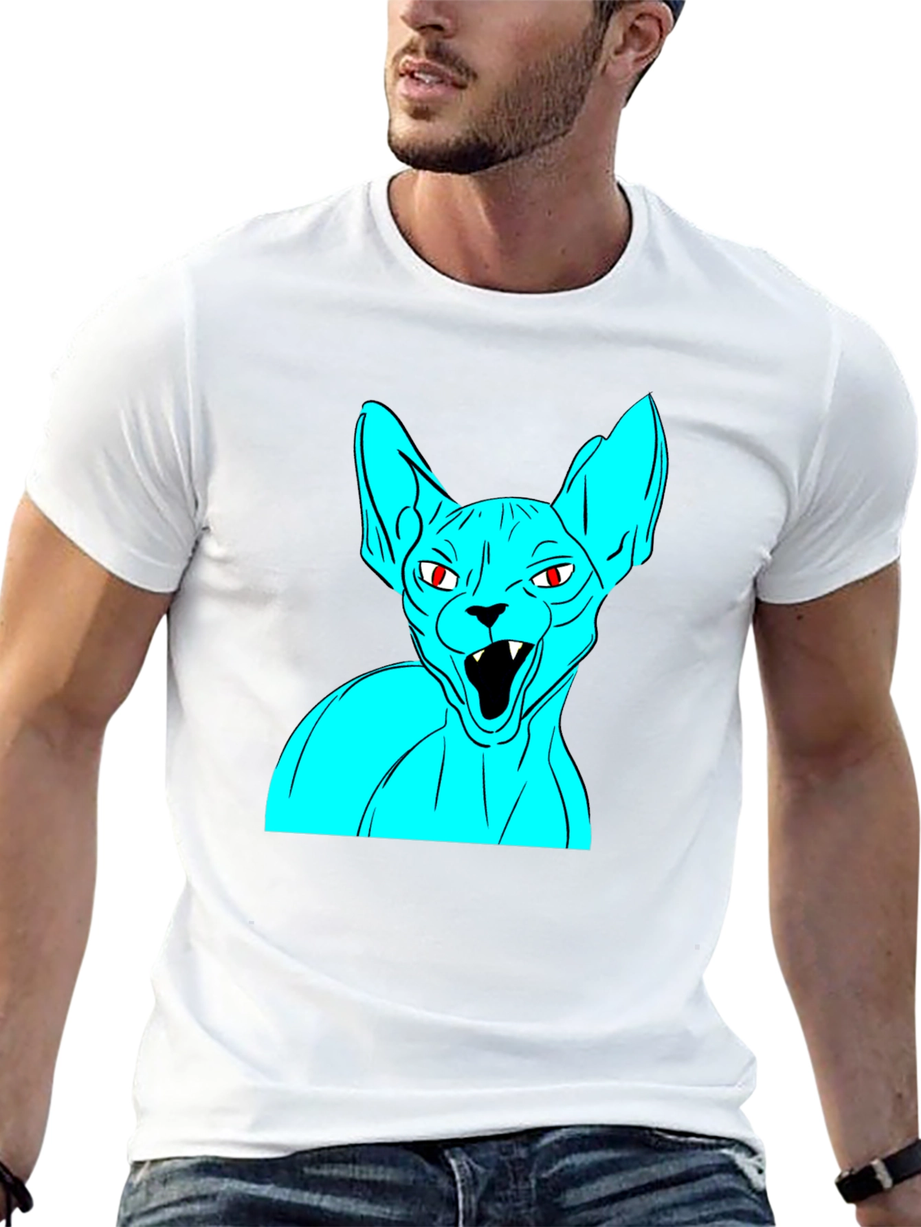 Sphynx Cat Graphic Tee - Unique Style