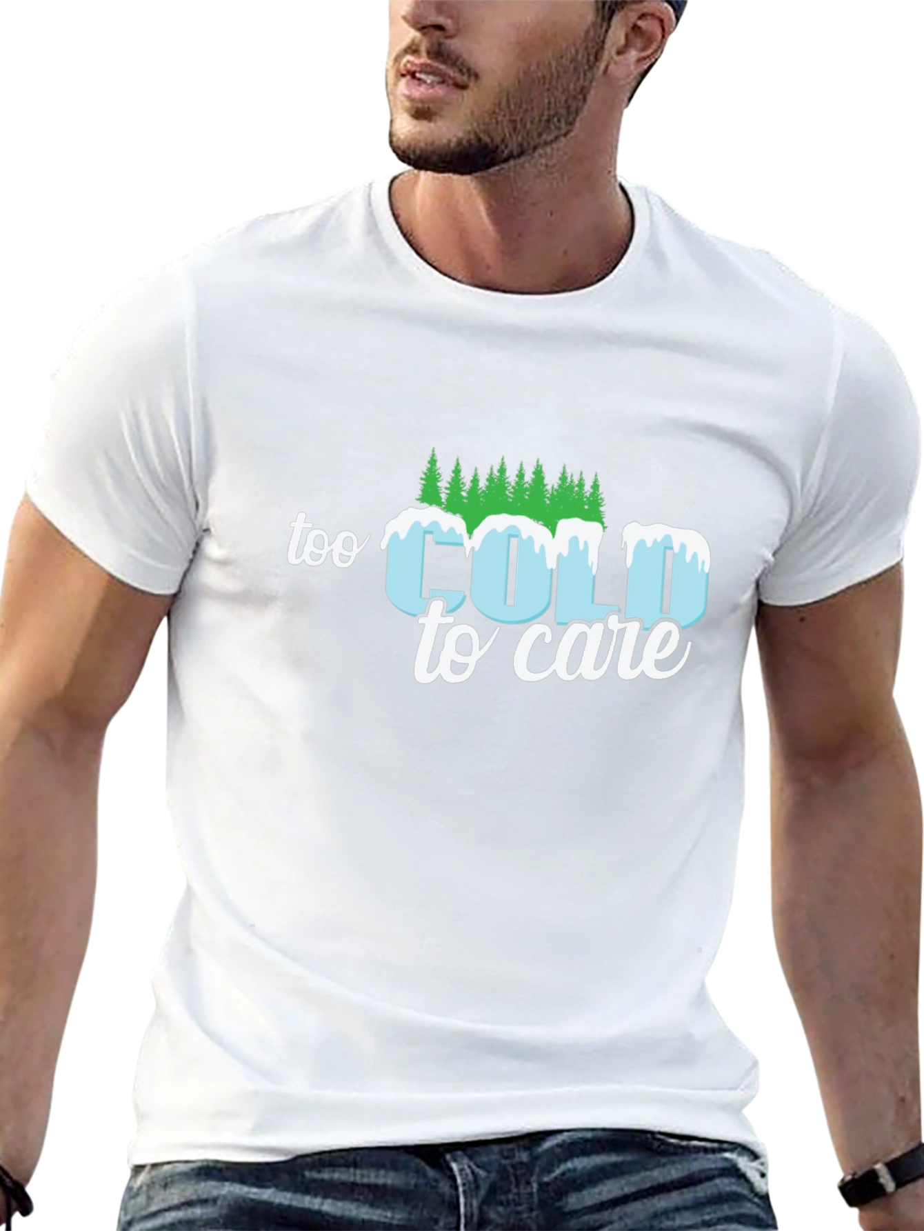 Too Cold to Care Graphic T-Shirt
