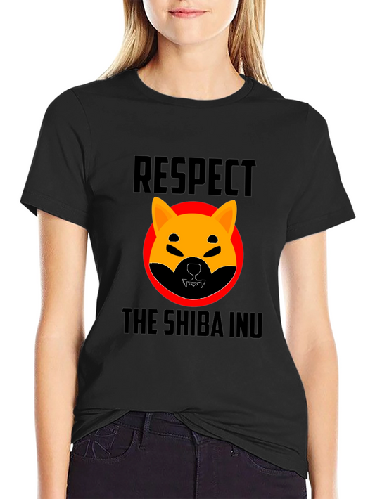 Respect the Shiba Inu T-Shirt - Black