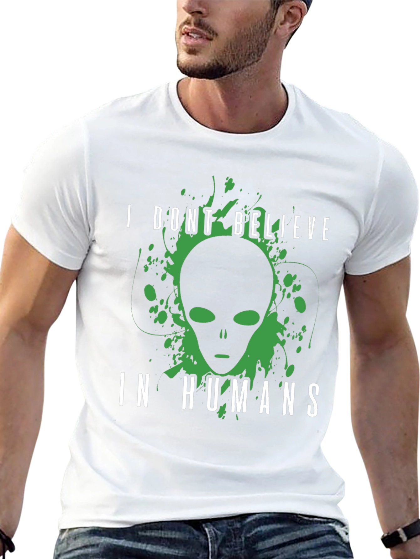 I Dont Believe In Humans Alien T-Shirt