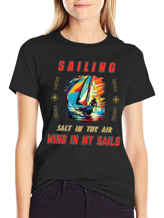 Sailing Graphic Tee - Salt Air Wind Sails T-Shirt