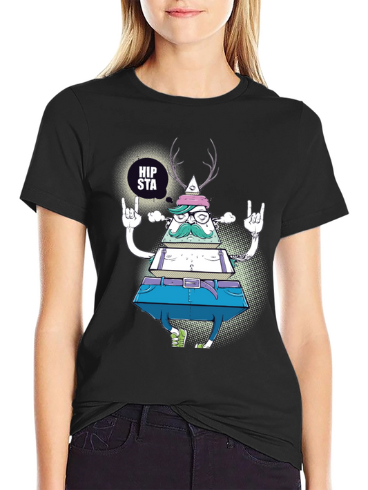 Hipsta Triangle Graphic T-Shirt