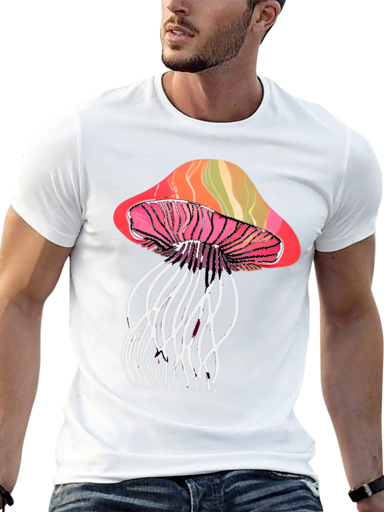 Psychedelic Mushroom Graphic T-Shirt