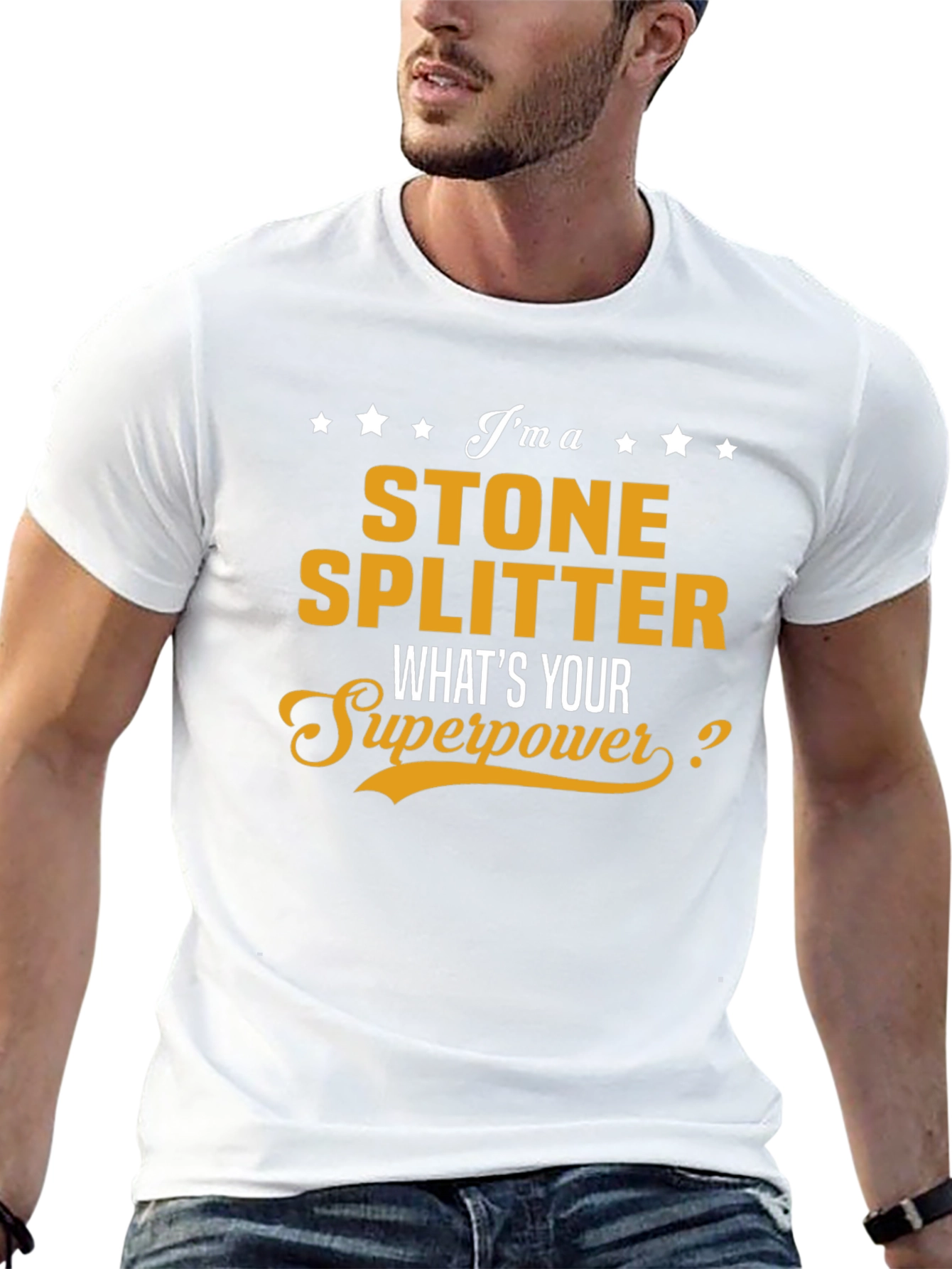 Stone Splitter Superpower T-Shirt - Cool Job Pride Tee