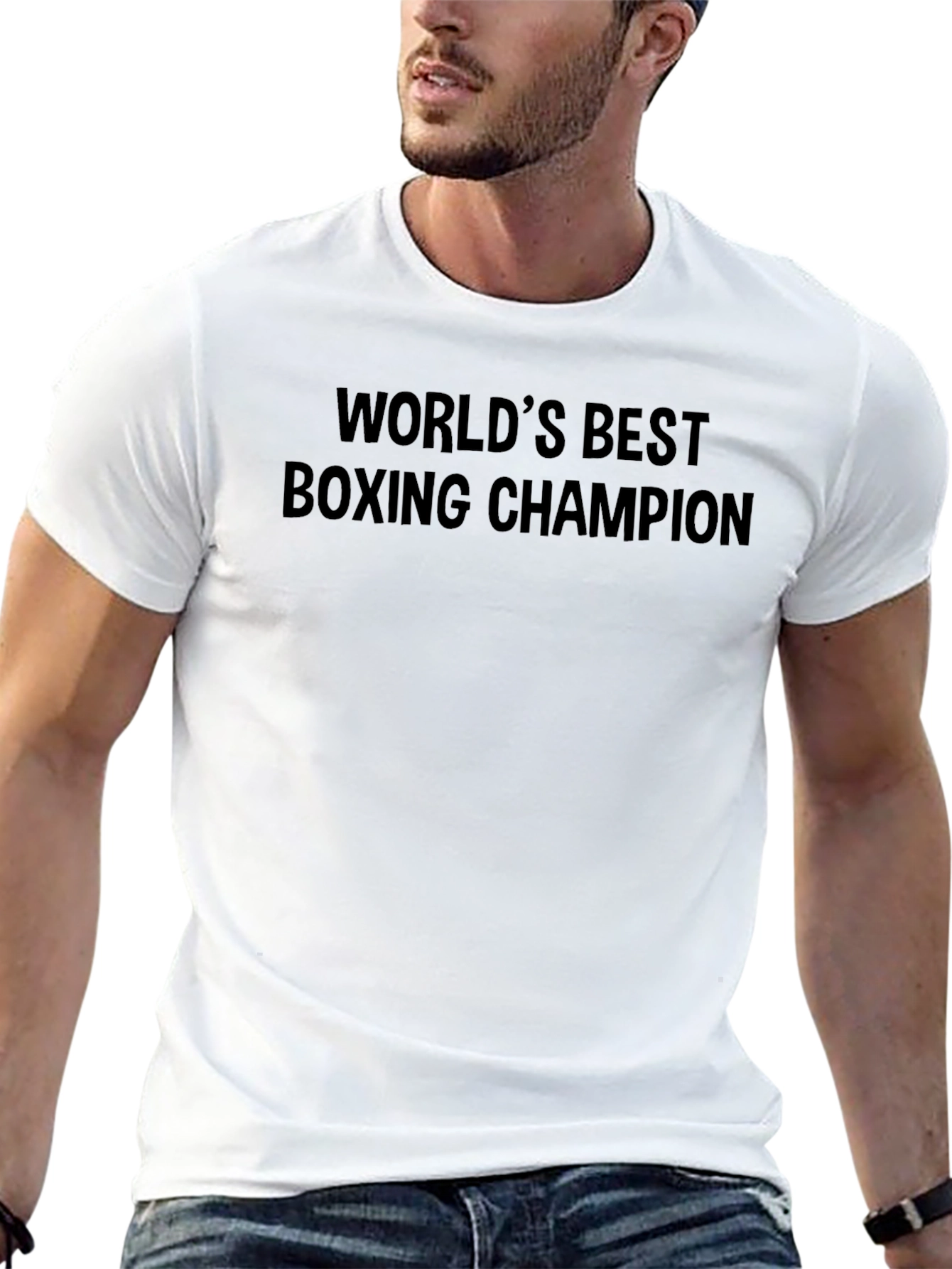 Worlds Best Boxing Champion Black T-Shirt