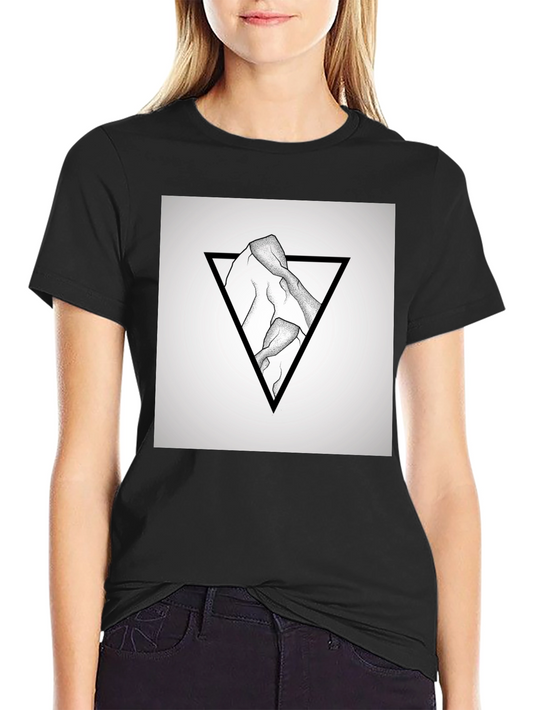 Geometric Mountain Graphic T-Shirt