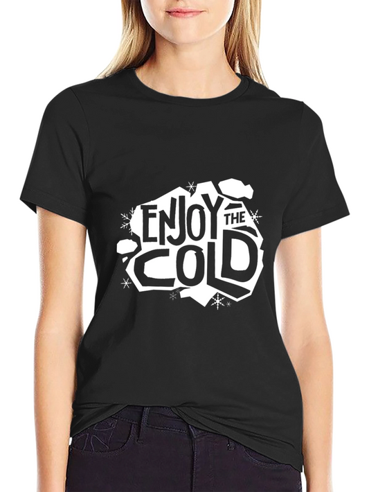 Enjoy the Cold Black Graphic Tee