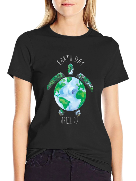 Earth Day Turtle Graphic Tee - April 22