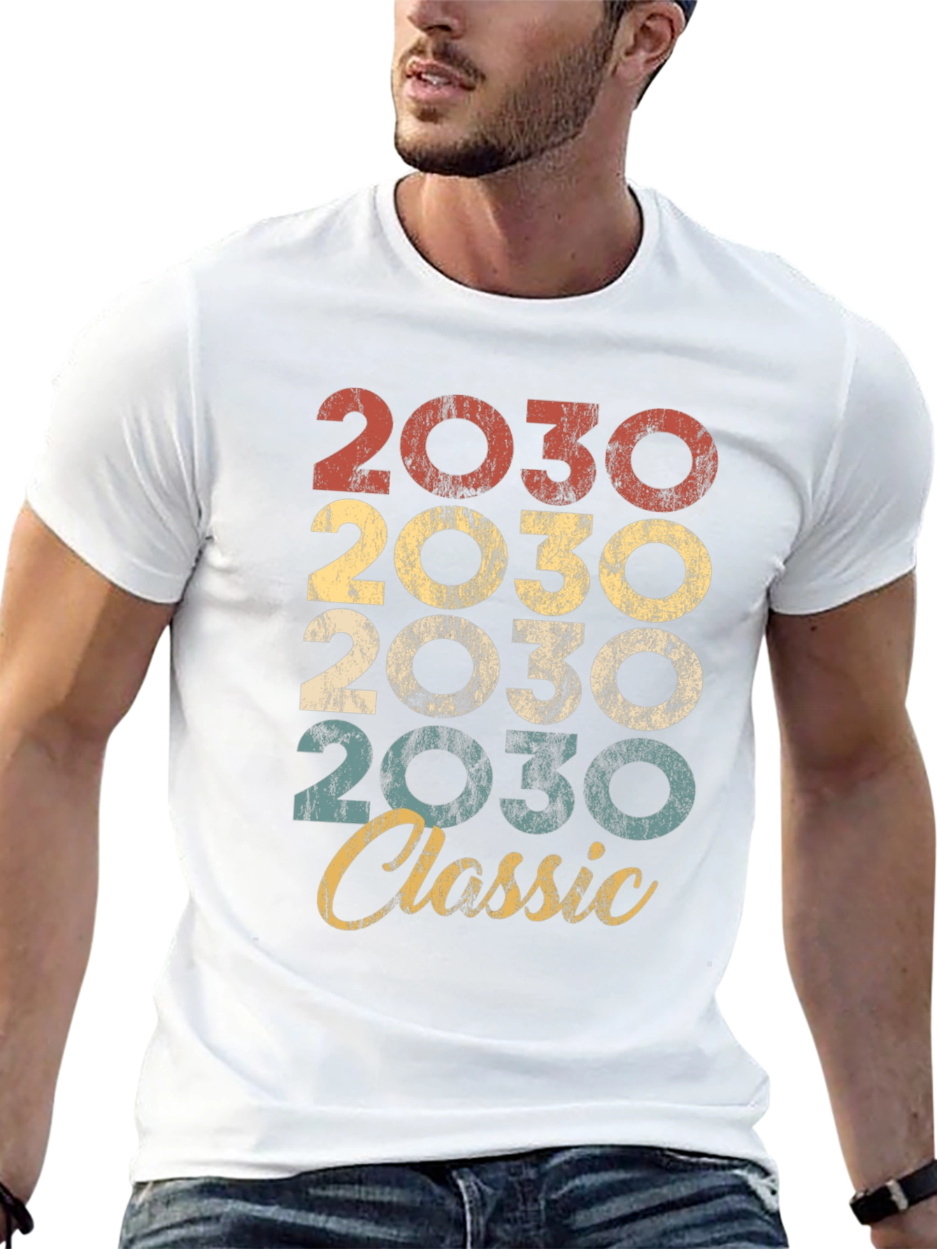 2030 Classic Retro Style T-Shirt