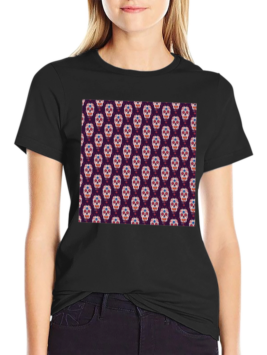 Sugar Skull T-Shirt - Day of the Dead Pattern