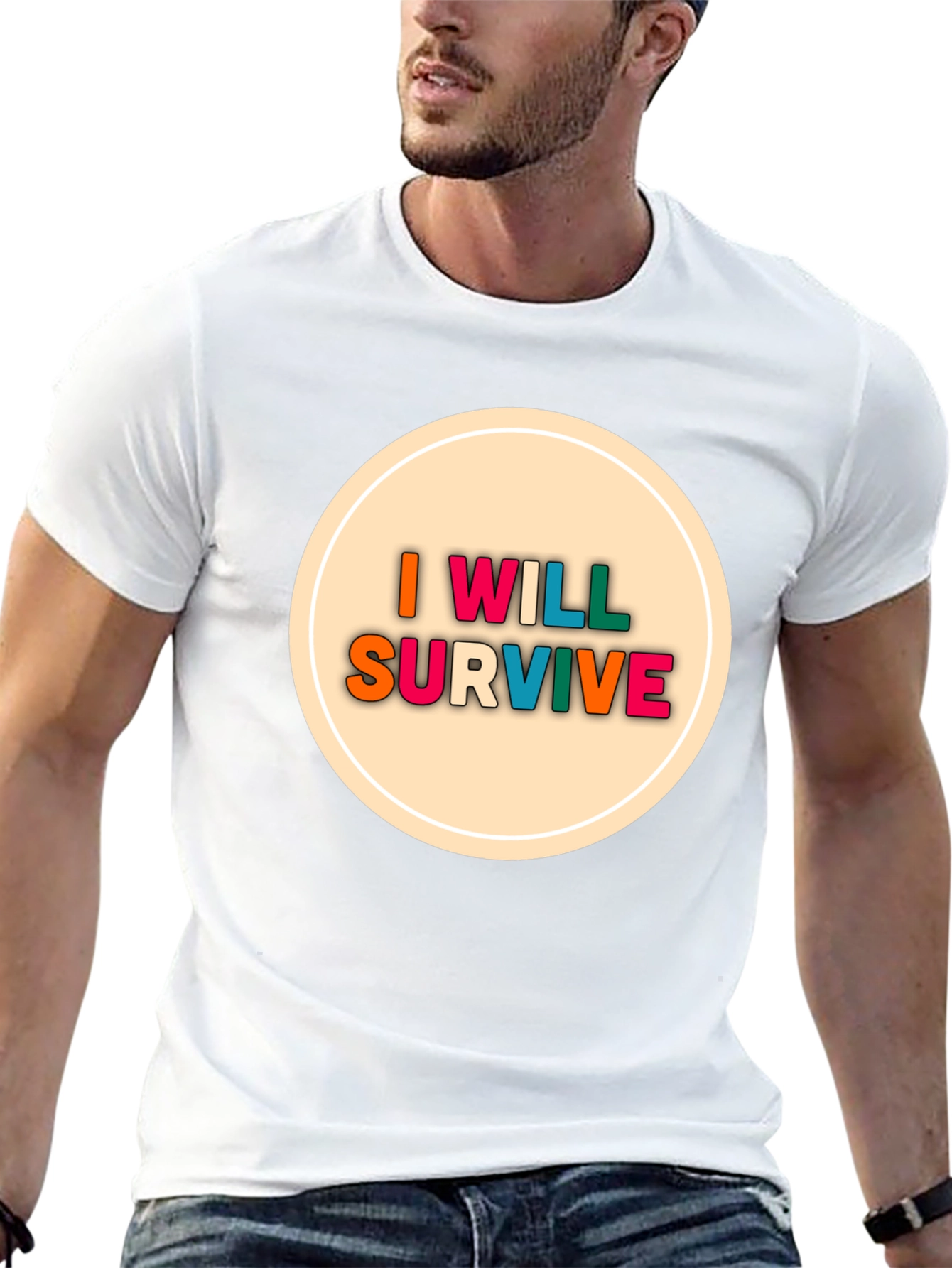 I Will Survive Graphic Tee - Black