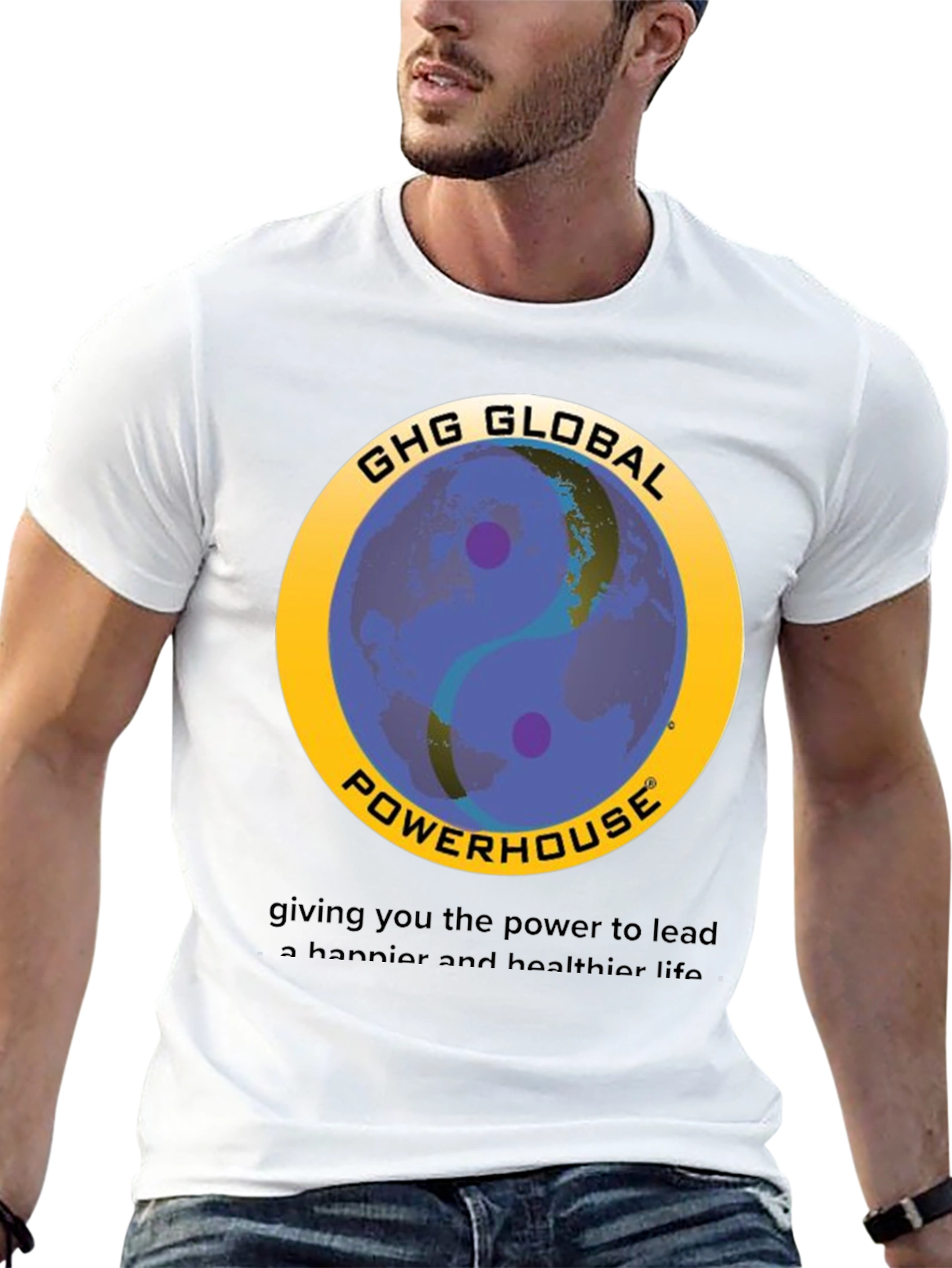 GHG Global Powerhouse Yin Yang Graphic T-Shirt