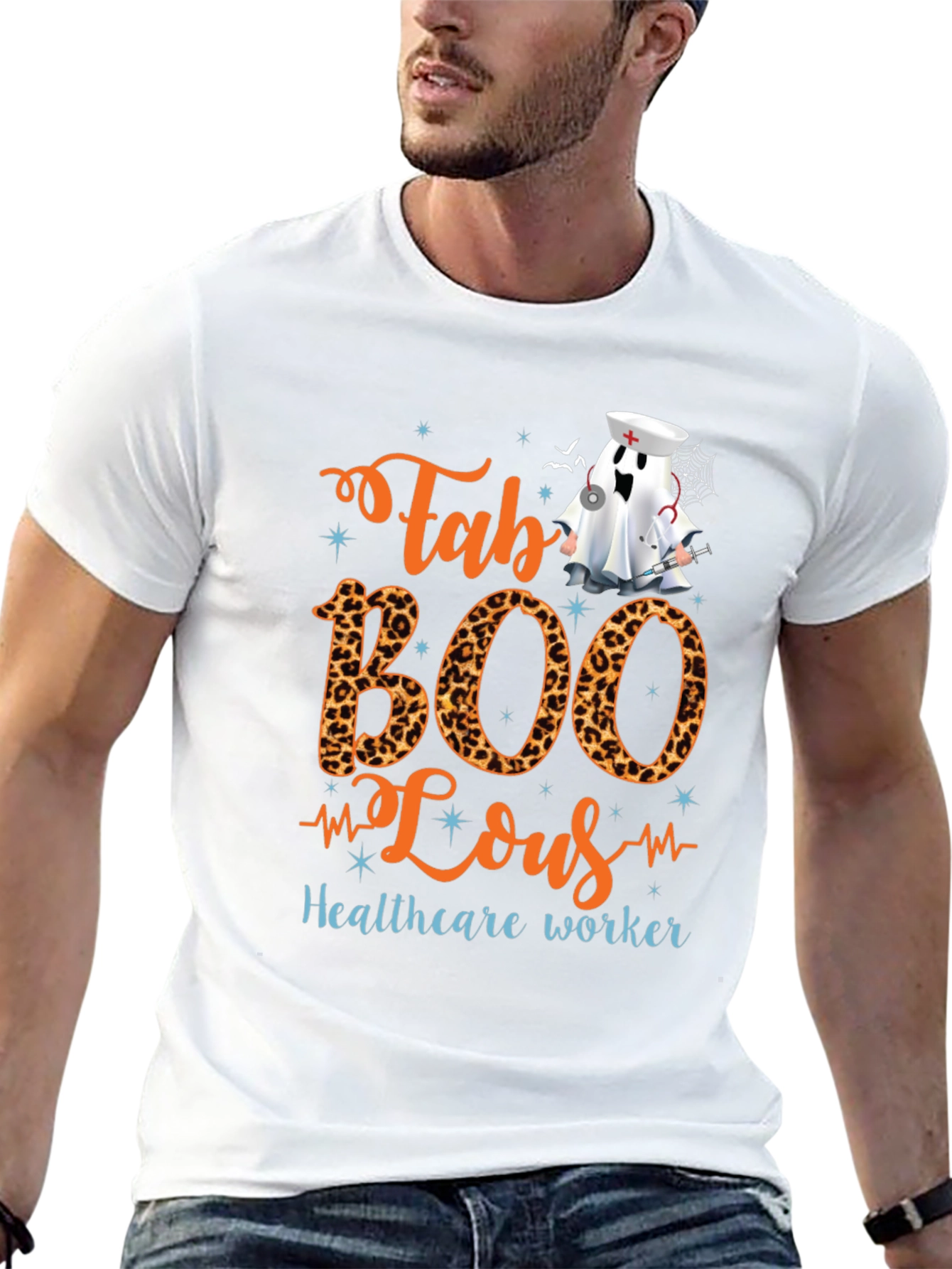 Fab BOO Lous Healthcare Worker Halloween T-Shirt