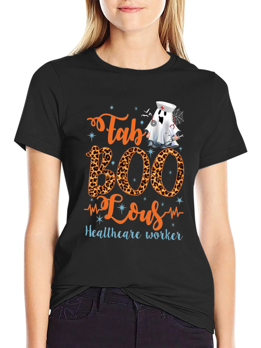 Fab BOO Lous Healthcare Worker Halloween T-Shirt